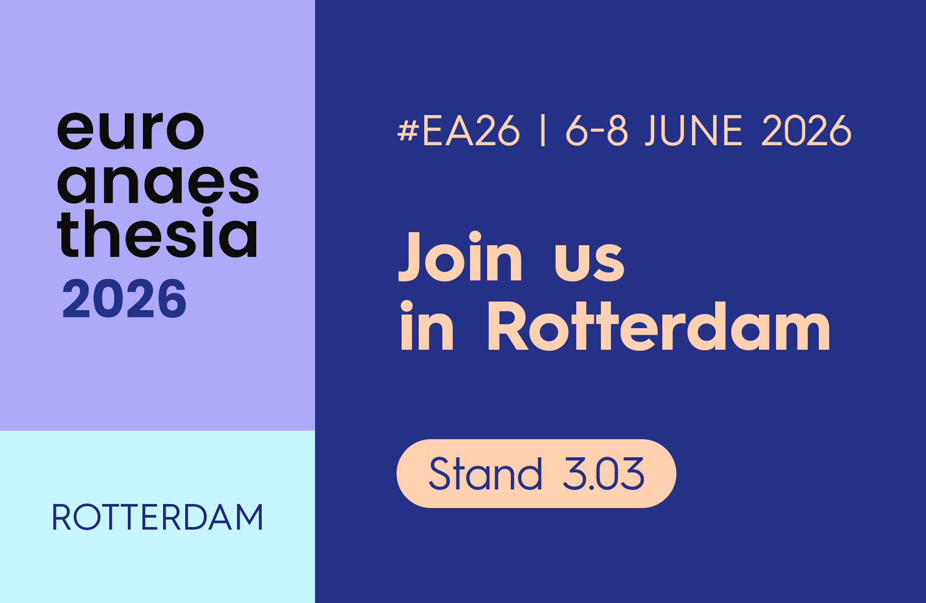 Bild Euroanaesthesia 2026 in Rotterdam